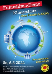 Weiterlesen: Fukushima - Demo am 06. März 2022